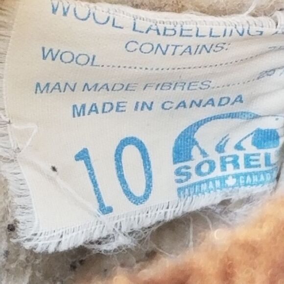 Sorel Caribou Leather Iconic Winter Snow Duck Boots Waterproof Wool Blend Liners - Picture 9 of 9